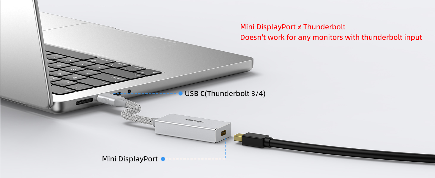 thunderbolt 3 to mini dp adapter cable