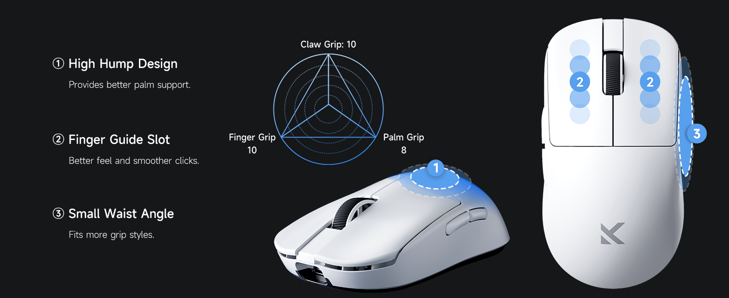 MCHOSE L7 gaming mouse wireless gaming mouse gamer mouse bluetooth gaming mouse