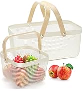 ZEAYEA 2 Pack Harvest Basket with Handle, Garden Baskets for Gathering Vegetables, Multi-function...