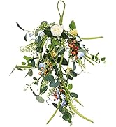 LIUCOGXI Teardrop Hanging Wall Decor Artificial Teardrop Spring Summer Front Door TeardropArtific...