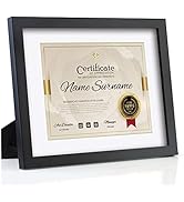 Document Frame Certificate Frames Made of Solid Wood High Definition Glass and Display Diplomas 8...
