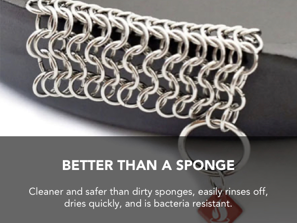 Chainmail Scrubber better than Sponge