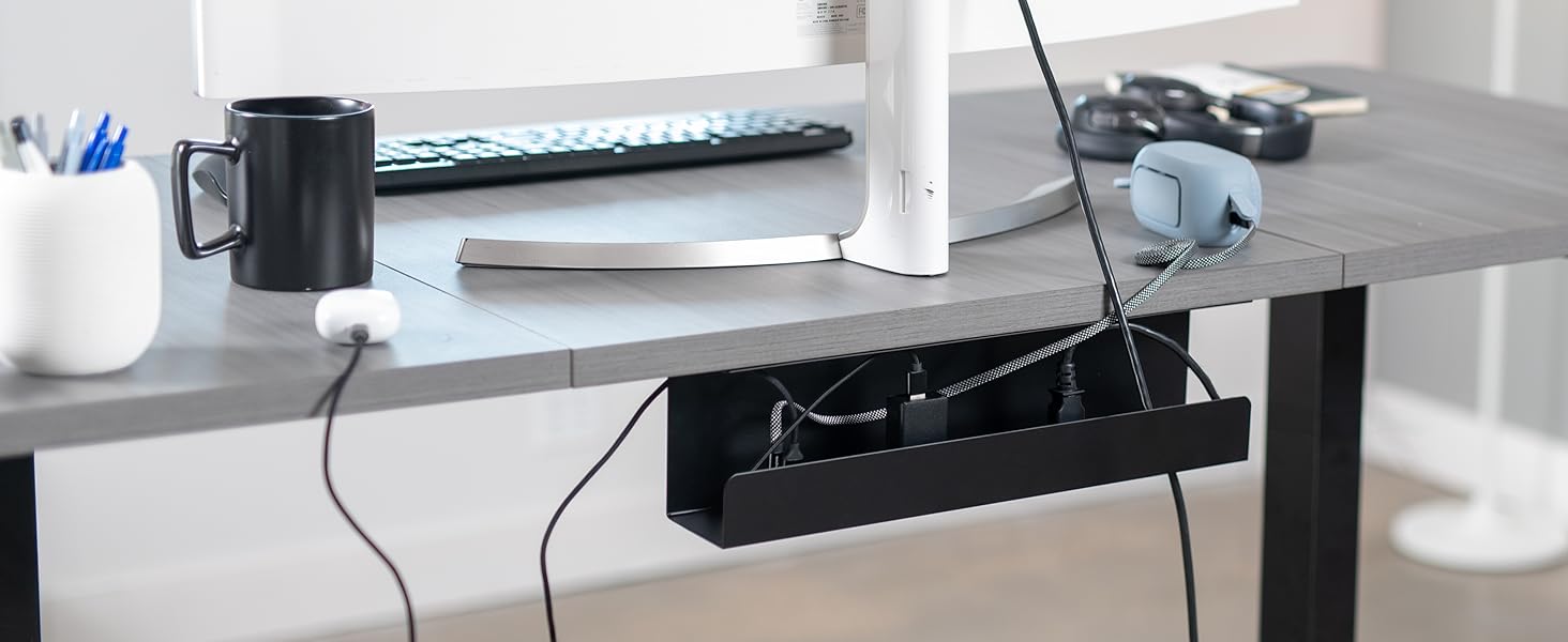 under desk cable management trays