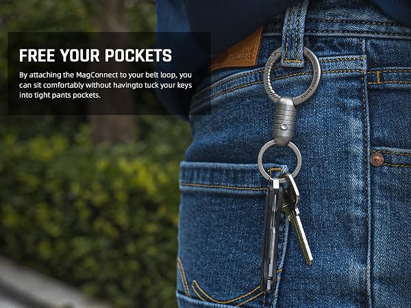 swivel key ring edc keychain men keychains