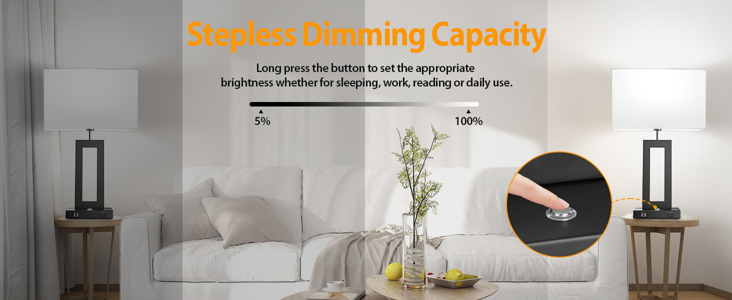 black table lamps for bedroom bedside