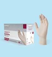 AMMEX Ivory Latex Disposable Exam Gloves