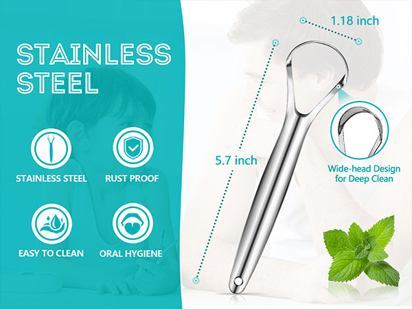 metal tongue scrapers tongue scrubber tongue cleaner for adults