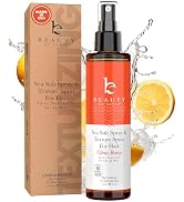 Beauty by Earth Sea Salt Spray for Hair - USA Made from Natural & Organic Ingredients, Texturing ...