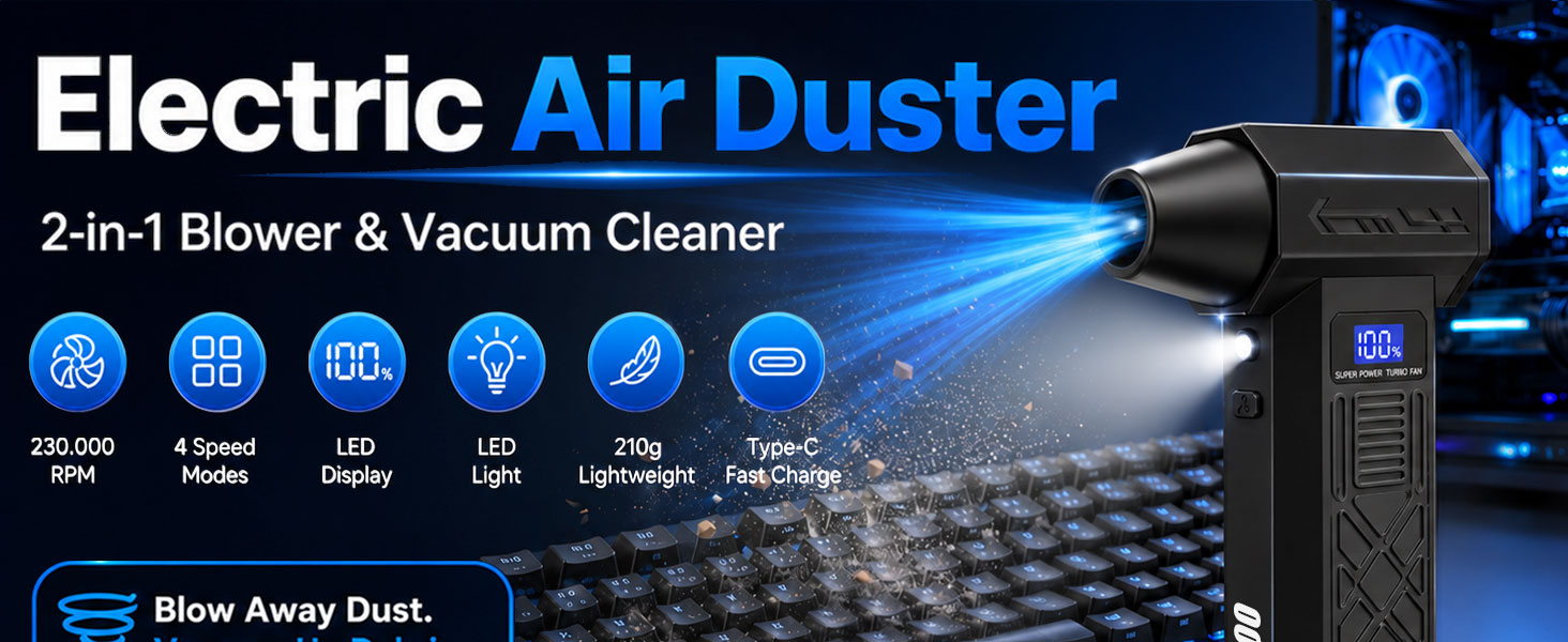 KAJICOO Compressed Air Duster