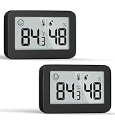 DOOMAY Mini Hygrometer Indoor Thermometer, Digital Humidity Gauge with Celsius Fahrenheit Switch ...