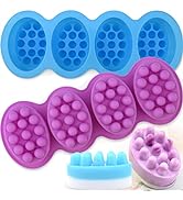 Actvty Silicone Massage Bar Soap Molds, 2 Pack 3D Hair Comb Ice Mold, Hair Brush Silicone Soap Mo...
