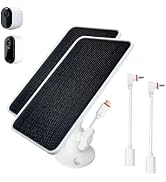 JJMASEE Solar Panel for Arlo Essential 2K/2K XL (2nd/3rd Gen), Arlo Pro 6th Gen, Essential/XL Spo...