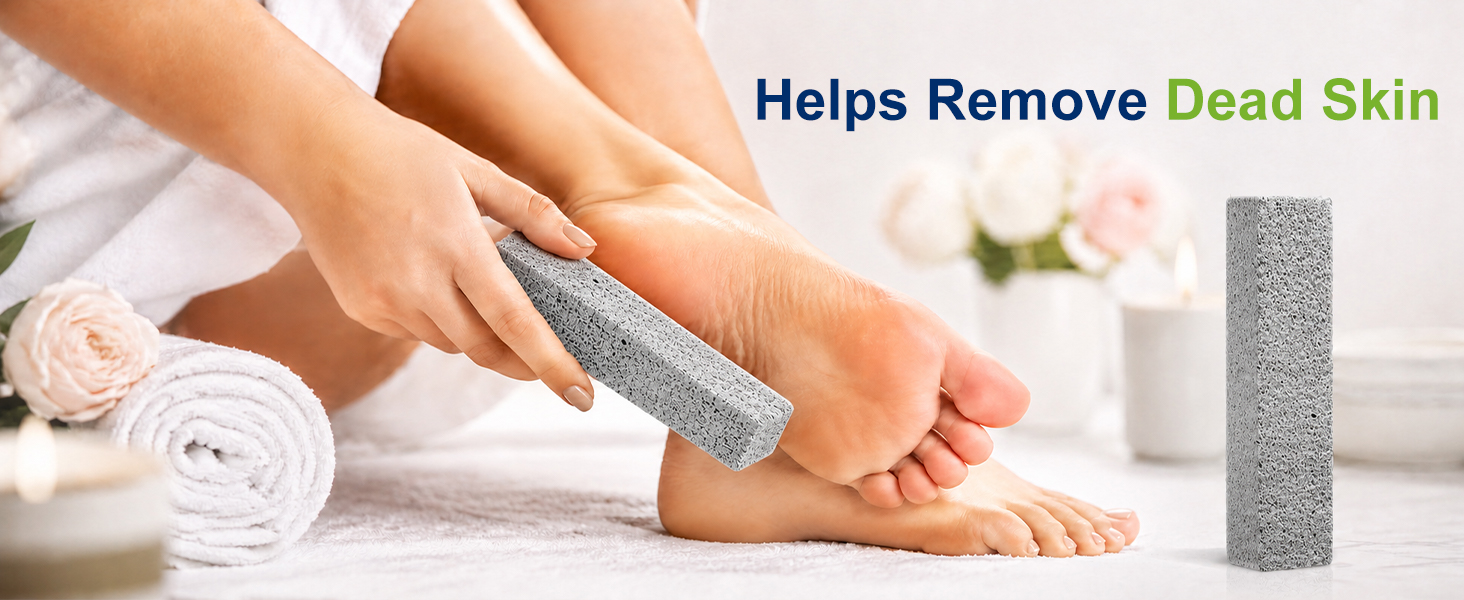 Pumice stone for foot care, rough heels and dry skin.