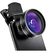 Macro & Wide Angle Lens for iPhone, Phone Camera Lens Kit with CPL Polarizing Filter & 47–52mm Ad...