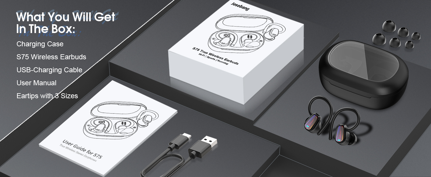 earbuds with ear hooks