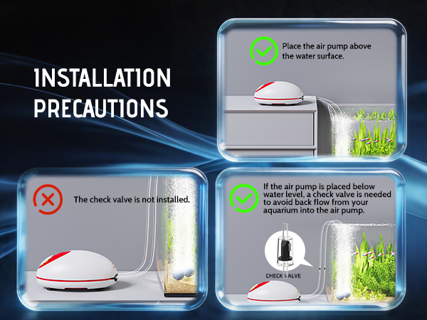aquarium air pump quiet
