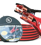 CARTMAN 4 Gauge 20 Feet Jumper Cables UL-Listed Heavy Duty Booster Cables with EVA Carry Bag for ...