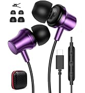 USB C Headphone Stereo Wired Earbuds for Samsung S26 Ultra S25 FE S23 A17 Z | A36 A37 In-Ear Nois...