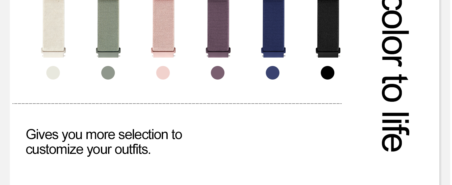 colors more selection to your outfit
