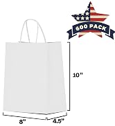 white gift bags bulk