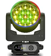 SHEHDS Moving Head Light LED 19x15W RGBW 4in1 B/Wash/Zoom Effect Stage Lights Professional DMX512...
