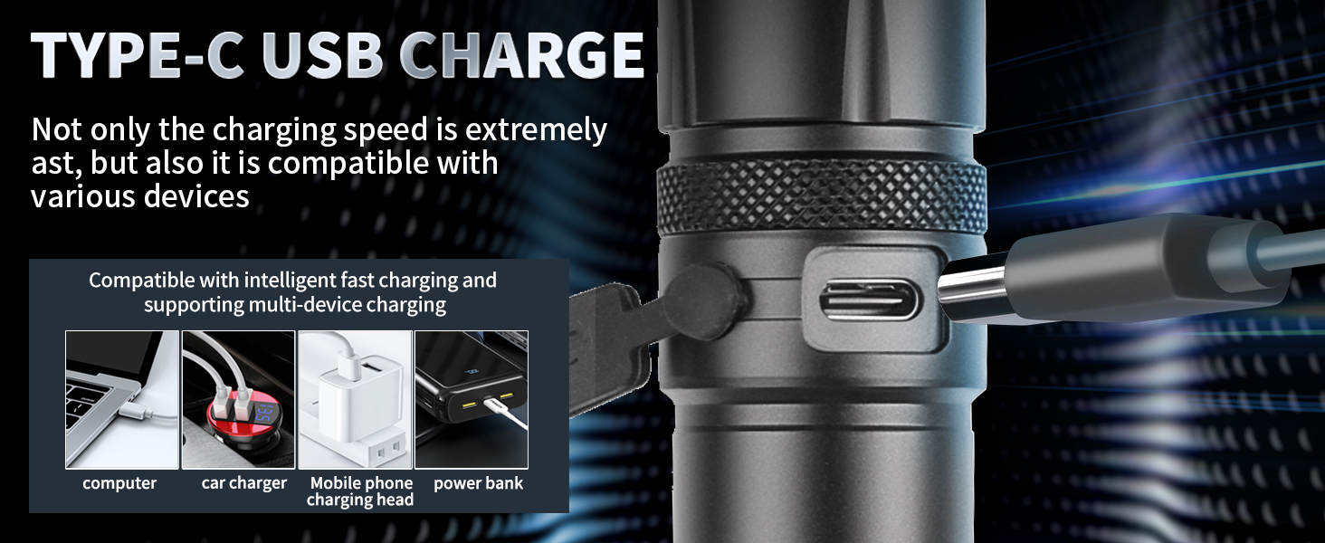 linternas led recargables de alta potencia; small bright flashlight; police flashlight
