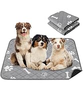 PatiencET Washable Pee Pads for Dogs, 36'' x 48" Reusable Puppy Pads with Super Absorbent, 2 Pack...