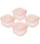 Olababy Clear Sense Silicone Storage Containers 4pk for Baby Food, Snacks, Formula, Puree, Sauce ...