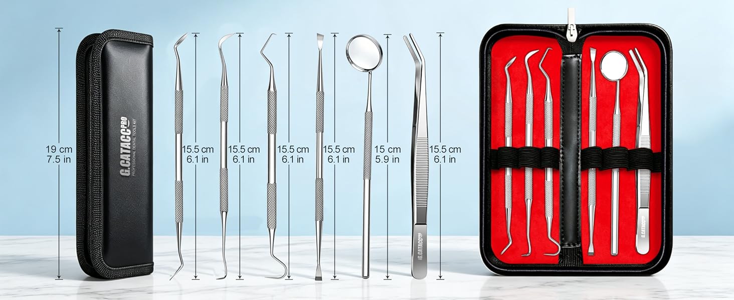 dental scraper for tartar and plaque