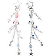 ANROFA Cute Jellyfish Keychain,Aesthetic Y2K Keyring,Stylish Kawaii Accessories for Handbag Backp...