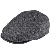 VOBOOM Men's Herringbone Flat Ivy Newsboy Hat Wool Blend Gatsby Cabbie Cap