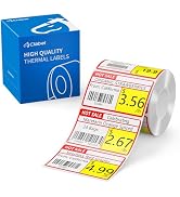 Clabel Printable Shelf Label for CLABEL 221B/220B/230B Label Maker, 1.96" × 1.18" (50x30mm) Therm...