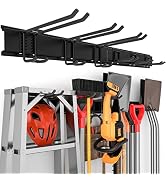 INCLY Heavy Duty Tool Storage Rack, Steel Garage Storage System 48 Inch, Wall Hooks and Hanger, G...