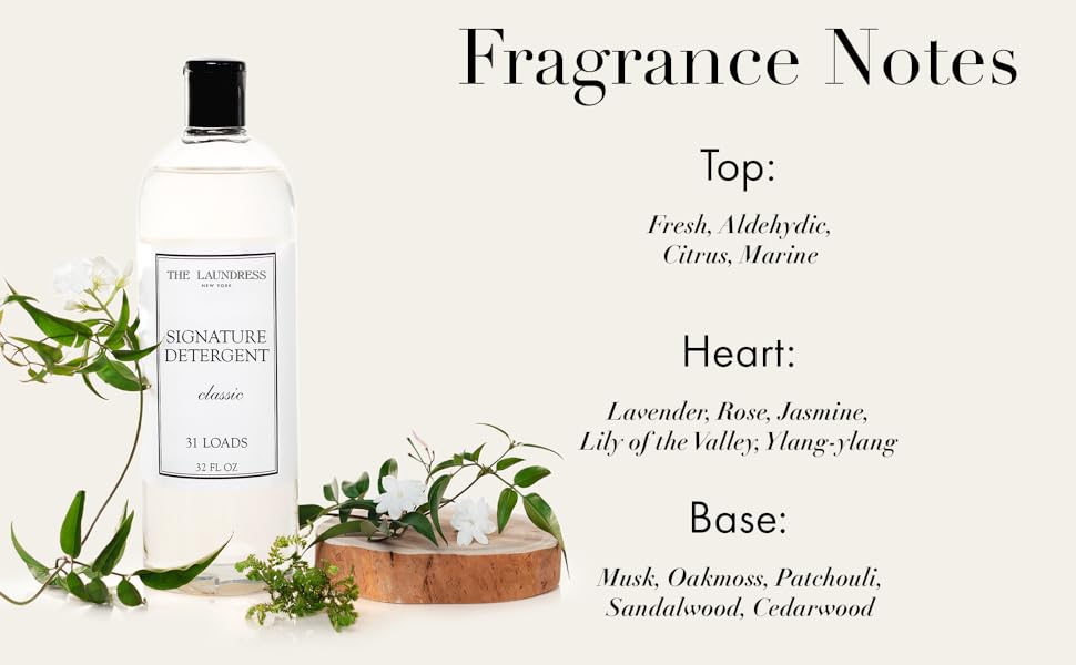 The Laundress detergent vanilla sweet grace lavender rose jasmine citrus