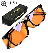 orange blue light blocking reading glasses