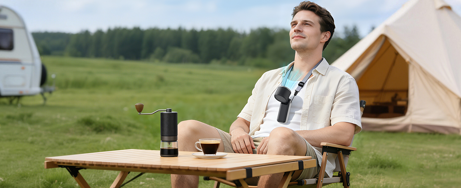 neck fans that blow cold air rechargeable