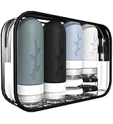 18pack Travel Bottles for Toiletries,TSA Approved Silicone Travel Containers jar for Toiletries,L...