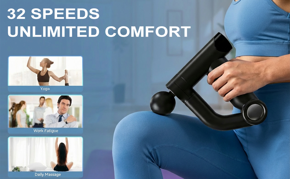 Massage Gun with Upgraded Extension Handle