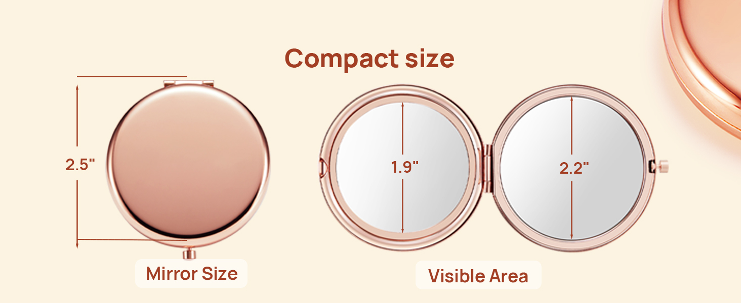 compact mirror for purse