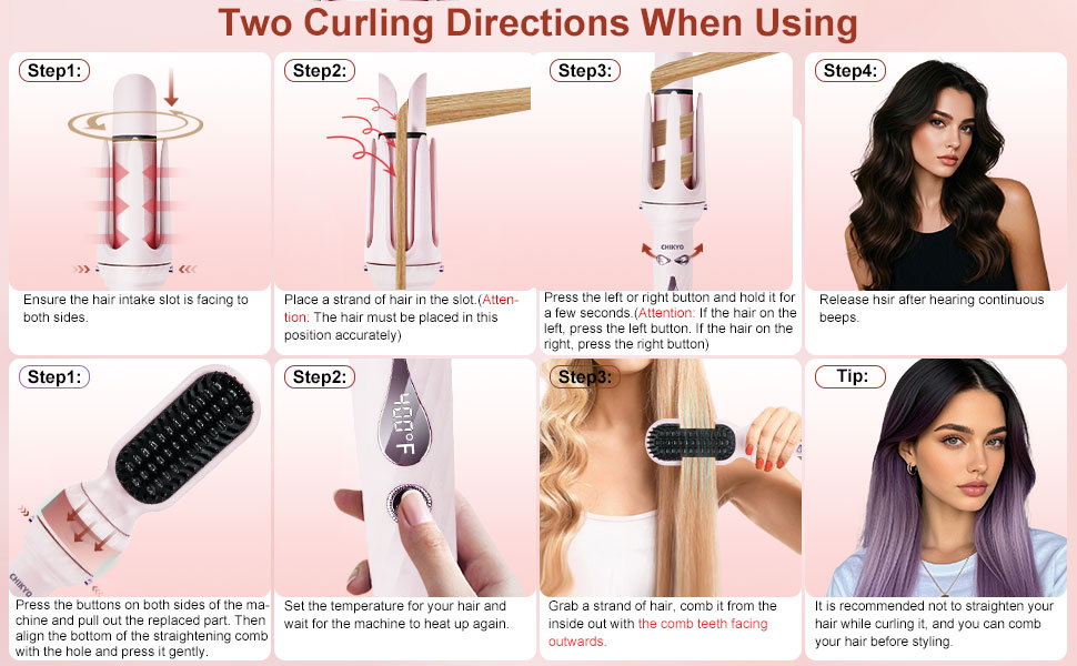 2 curling directions when using