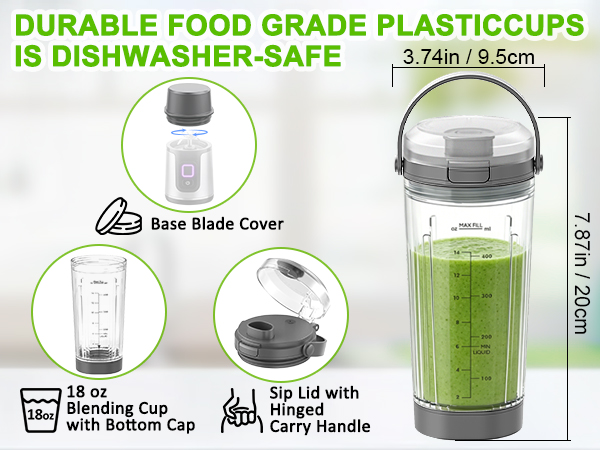 18oz Cup for Ninja Blast Portable Blender