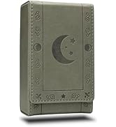 Luck Lab Leather Tarot Card Case/Holder - Grey - For Most Standard Size Tarot Cards (Fits Deck si...
