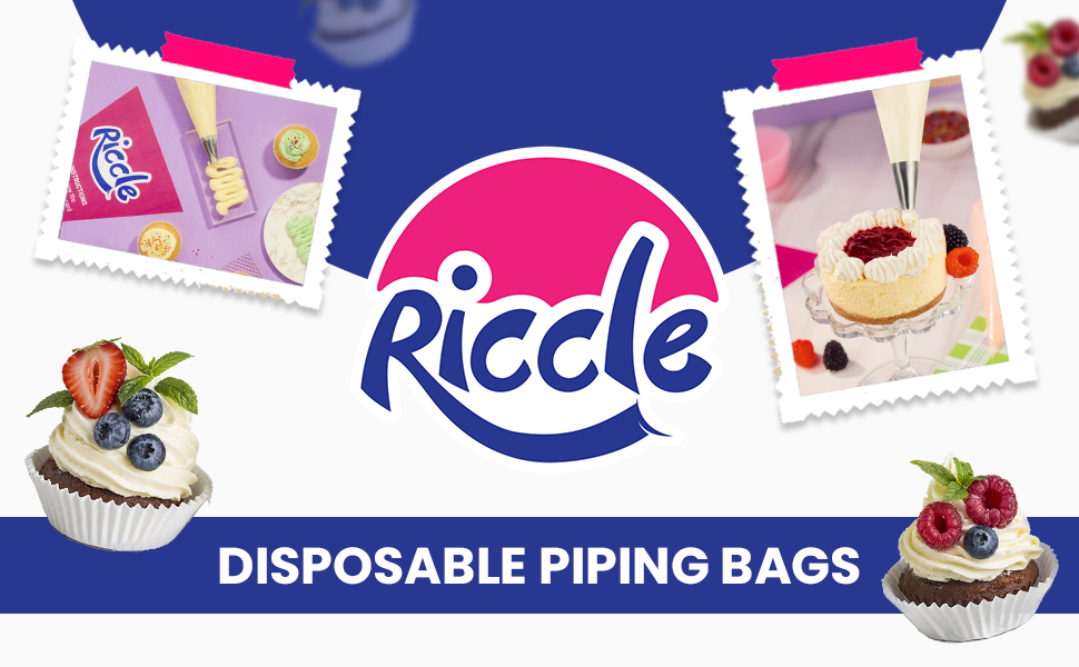 Piping bags and tips set