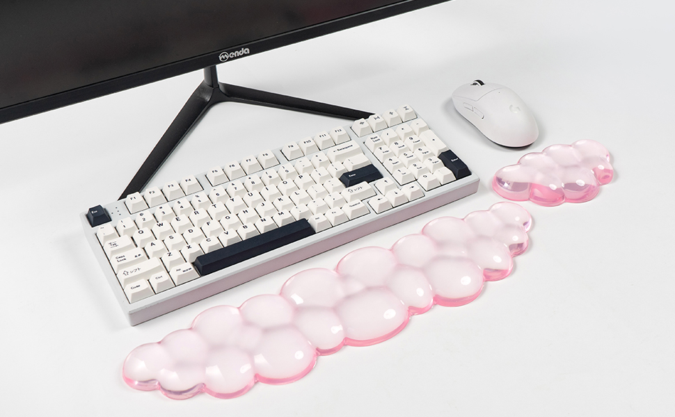 pink keyboard wrist rest