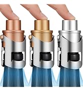 HYZ 3-Pack Champagne Stoppers Wine Saver, Sparkling Wine Vaccum Stoppers with Built-in Pump for C...