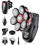 Arokart Head Shavers for Bald Men, 5-in-1 Men's Grooming Kit, IPX8 Waterproof Wet/Dry, Electric 7...