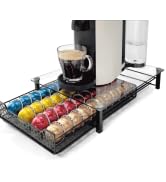 RECAPS Coffee Pod Kitchen Organizer Storage Holder Pod Drawer Compatible with Vertuoline and Vert...