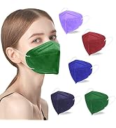 KN95 Face Masks 50 Pack 5-Ply Breathable Safety Respirator Multicolor Cup Dust Disposable KN95 Ma...