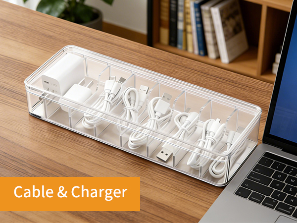 charger cord storage box