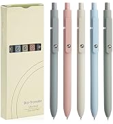 ACEES Gel Pens, 5Pcs 0.5mm Fine Point Pens With Smooth Writing, Quick Dry Aesthetic Pens For Jour...